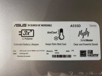 Asus A555D 15.6" - 4