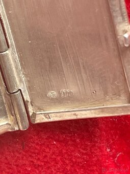 starozitny strieborný medailon - 4