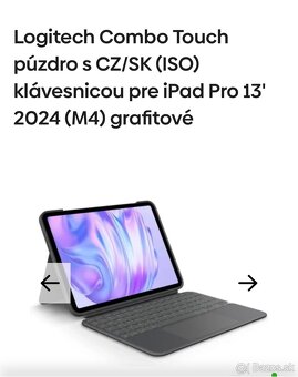 Klávesnica na iPad 13, M4 Logitech combo touch - 4