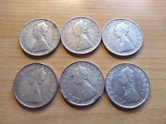 500 Talianských Lír Ag 1958, 1960 a 1961 - 4