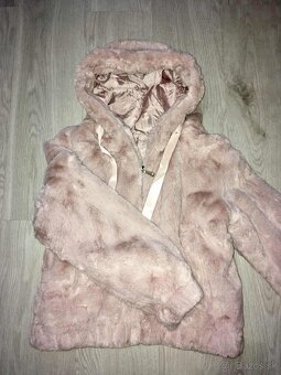 baby pink nova damska stylova kozusinova bunda-bombera - 4