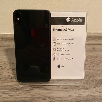iPhone XS Max, Silver, 64GB (poškodený) - 4