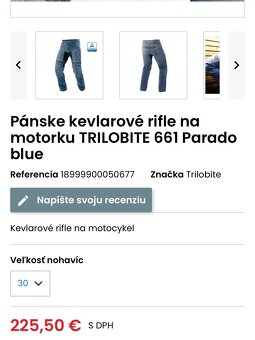 Kevlarove nohavice rifle na motorku Trilobite - 4