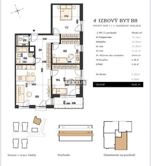 | predaj moderny 4 izbový byt, Stare Grunty, Bratislava IV - 4