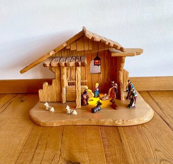 Starý krásný dřevěný betlém - 4