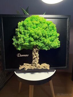 Machový 3D obraz Strom života - 4