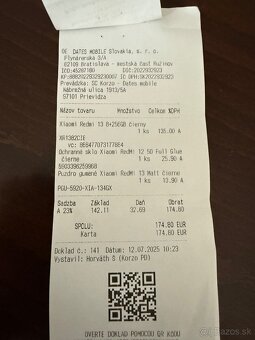 Predám nový MT Redmi 13 - 4