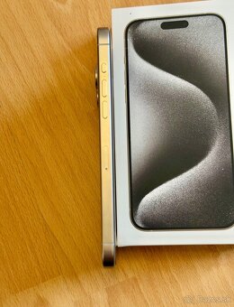 iPhone 15 Pro Max White Titanium BATERIE 100% TOP - 4