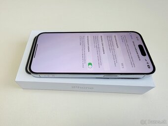 APPLE IPHONE 14 PRO MAX 128GB SILVER TOP STAV ,BATERKA 100% - 4