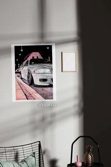 „BMW M3 E46“ - Realistická kresba - 4