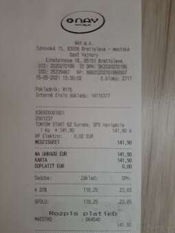 Navigačný TOM TOM - 4