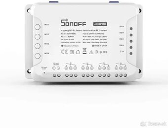 Predám Sonoff 4-kanálové Wi-Fi relé (2ks) - 4