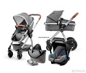 KinderKraft VEO 3v1 šedá + zimný fusak zadarmo - 4