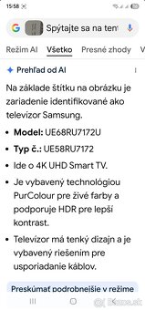 Predám TV SAMSUNG 4K UHD Smart - 4