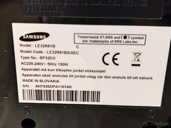 Predám 32" LCD TV Samsung LE32R81B - 4