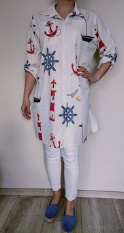 Šaty košeľového strihu XL/XXL - 4