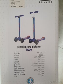 Kolobežka Maxi Micro Deluxe blue - 4