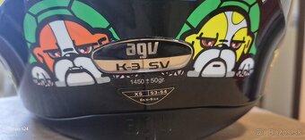 Moto prilba AGV K-3SV TARTARUGA veľ. XS - 4