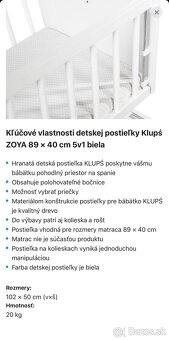 Kolíska / prístavná postieľka - 4
