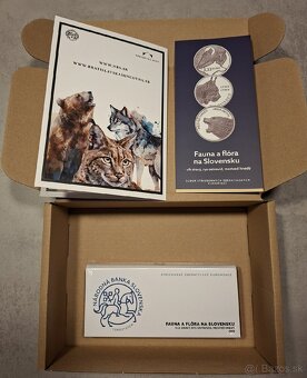 Strieborné mince - Fauna a Flóra na Slovensku + Pamätný list - 4