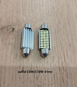 LED T10, T15, sulfidky C5W/C10W - 4