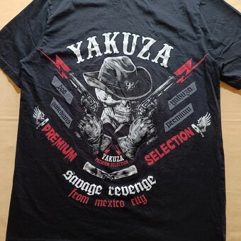 Yakuza premium selection čierne tričko s potlačou YPS M - 4