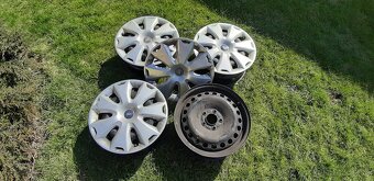 4ks R16 Oceľové disky 6,5J x 16 + 4ks puklice Ford - 4