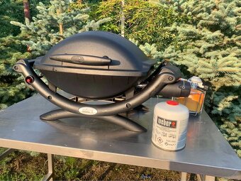 Plynový gril WEBER Q1000 + obal + kartuše - 4