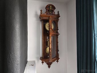 Starožitné neorenesančné nástenné hodiny - 4