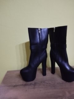 Dámske robustné platformové čižmy - 4