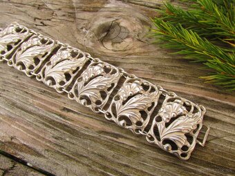 Starý strieborný náramok, Ag 925 - 4