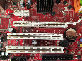 Retro doska MSI K9N65M-V s CPU a RAM - 4