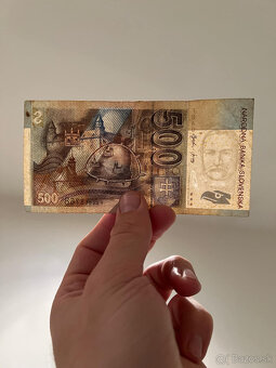 Slovenská bankovka 500 SK rok 2000 séria F ( znak ) - 4