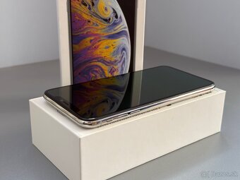 Rozbitý iPhone Xs Max 512GB Strieborný s novou baterkou - 4