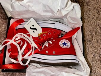 converse mickey mouse shoozers crystals red tenisky - 4