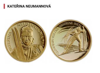 Sada 5 zlatých medailí Mistři světa a Olympijští vítězové - 4