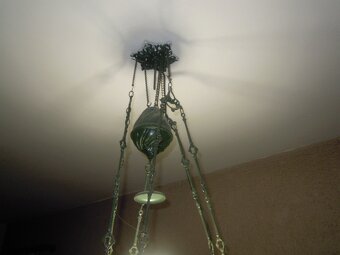 Starožitný luster/lampa - 4