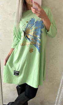 Damske tunikošaty lightgreen - 4