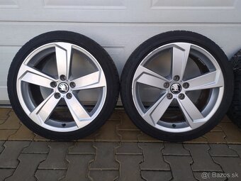 Orig. sada Audi, VW, Škoda, Seat 5x112 R18 + pneu 225/40 R18 - 4