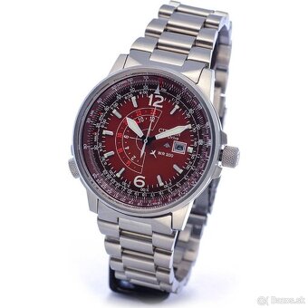 hodinky citizen nighthawk promaster dark red - 4