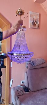 Krystalovy luster stmievatelny s RGBW funkciou - 4