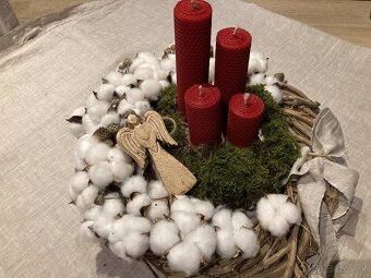 Adventné sviečky z včelieho vosku - 4