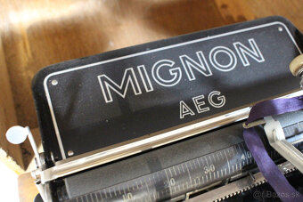 starožitný písací stroj AEG Mignon - 4