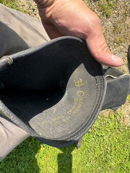 Vojenské sovietske čižmy - kirzové (nové) - 4