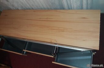 TV stolík 163 cm dĺžka, na kolečkách - 4