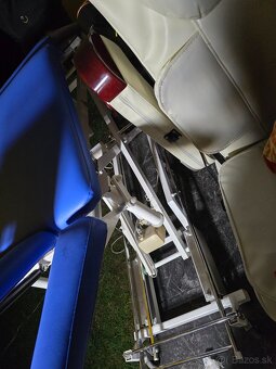 Elektrické Masážní lehátko AKCE modré Profi 2 motory - 4