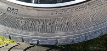 čierne R16" ŠKODA 5x100 Fabia pneu 215/45 R16 Dunlop - 4