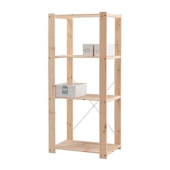 Predám policovú zostavu IKEA Gorm masívne drevo borovica. 4 - 4