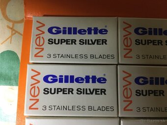 Staré retro  žiletky Gillette Super Silver - 4