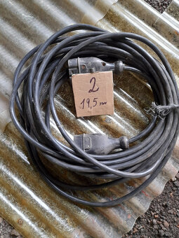 Gumový medenný elektrický kábel - 2kusy - 4